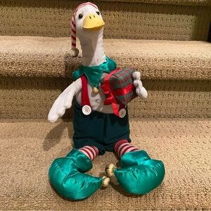 Vintage Avon Duck The Halls 1997 Christmas Will Bullas Goose Plush 18”-NO MUSIC